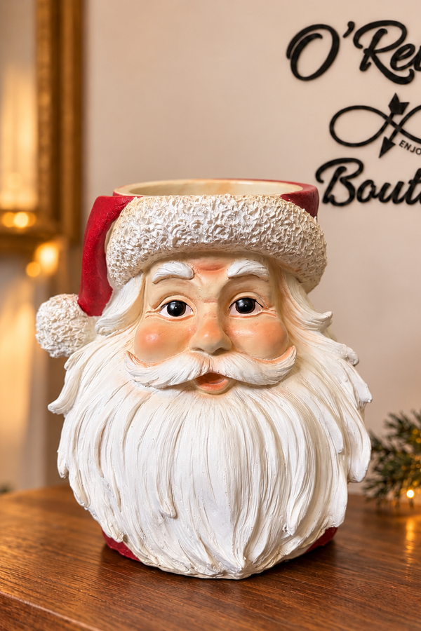 Santa Head Planter