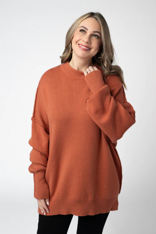 Easy Like Sunday Morning Sweater - Pumpkin Spice
