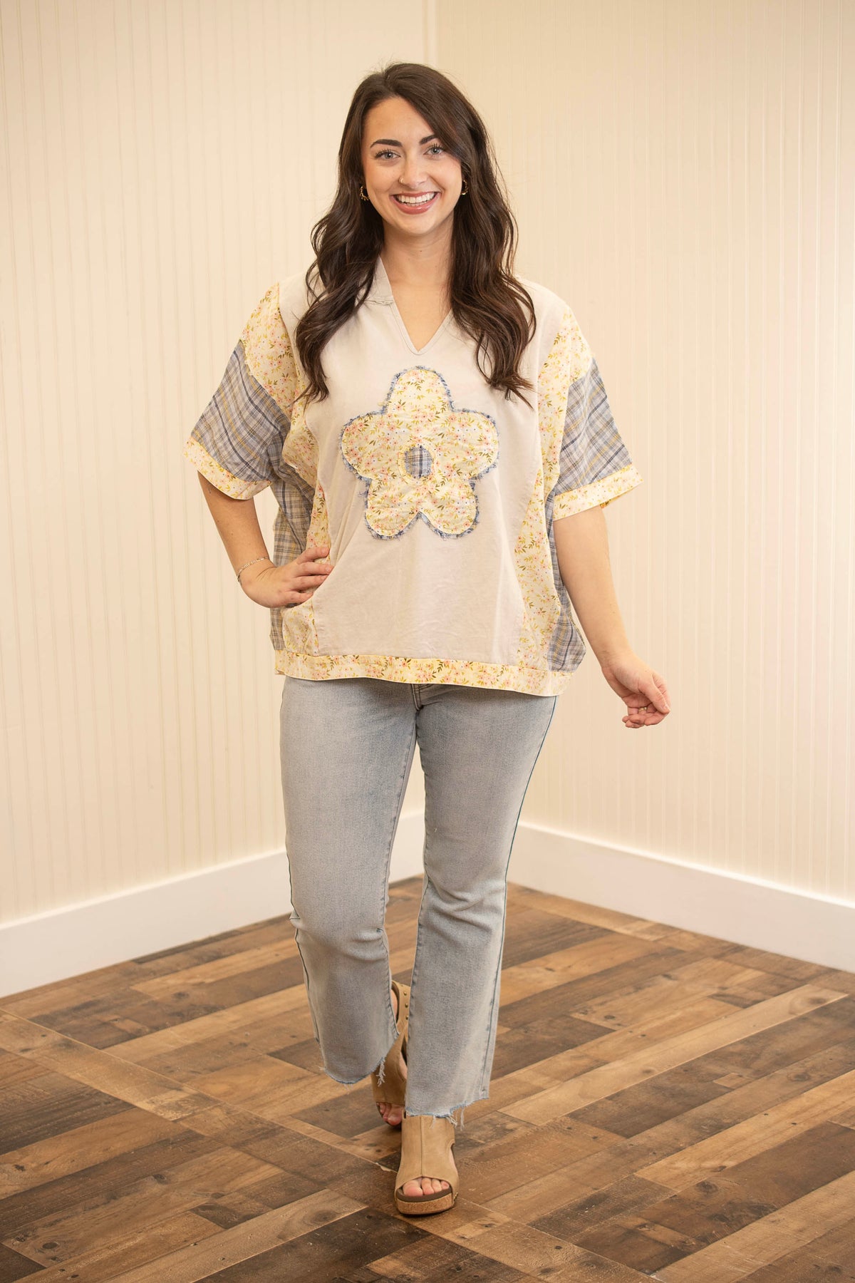 Floral Patch Top