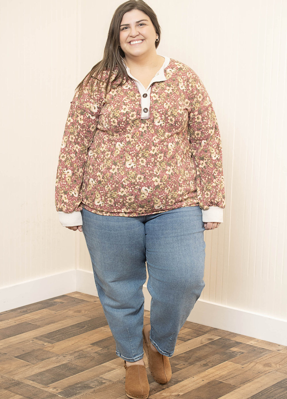 Soft Bloom Top - Marsala