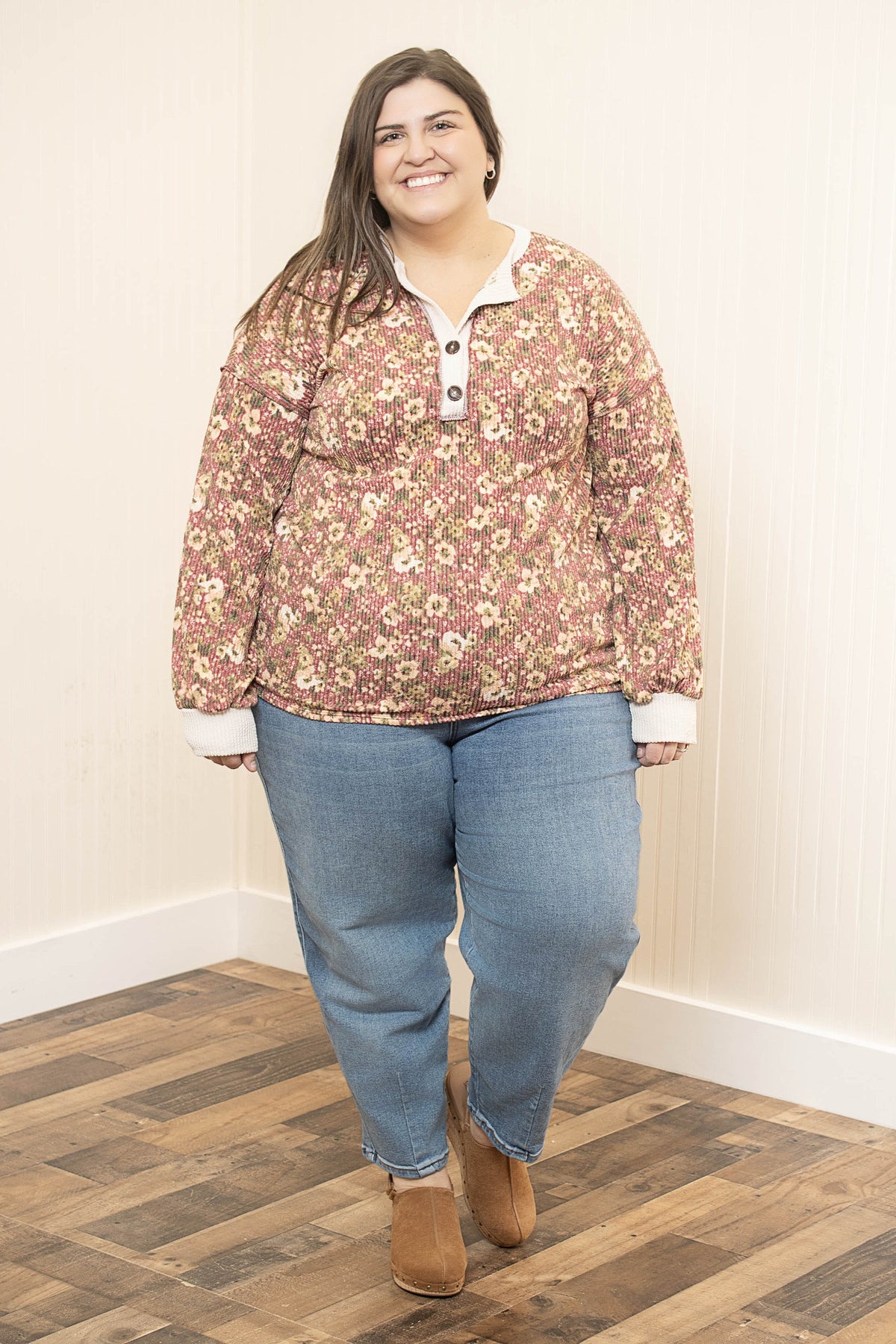 Soft Bloom Top - Marsala