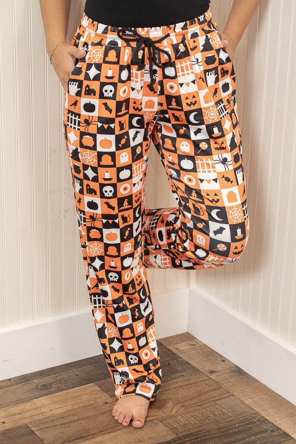Lounge Pants - Trick or Treat Checkered