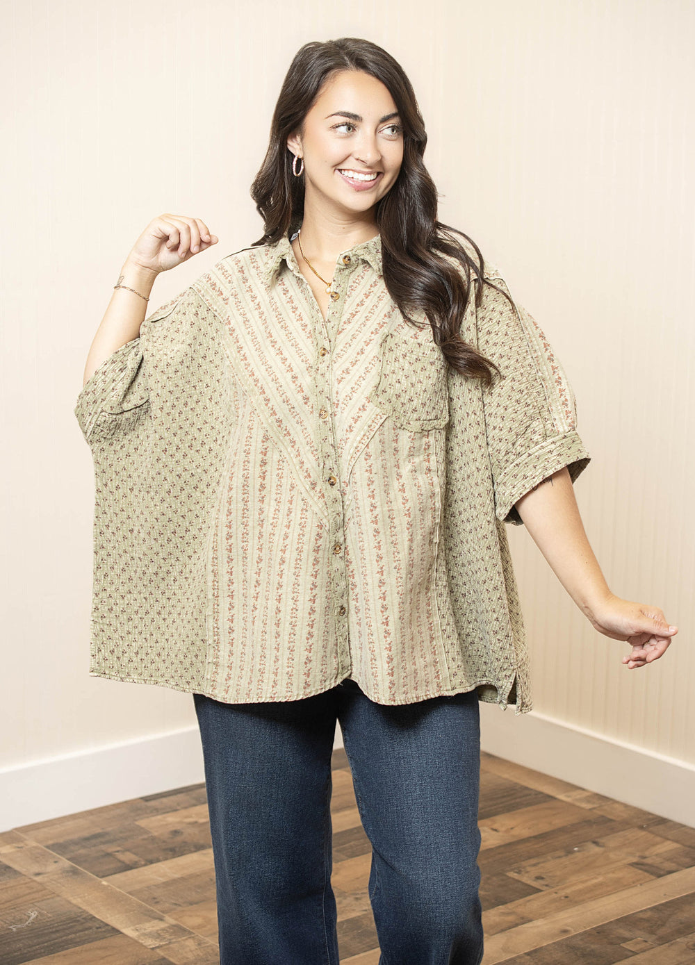 Take It Easy Shirt - Dusty Sage