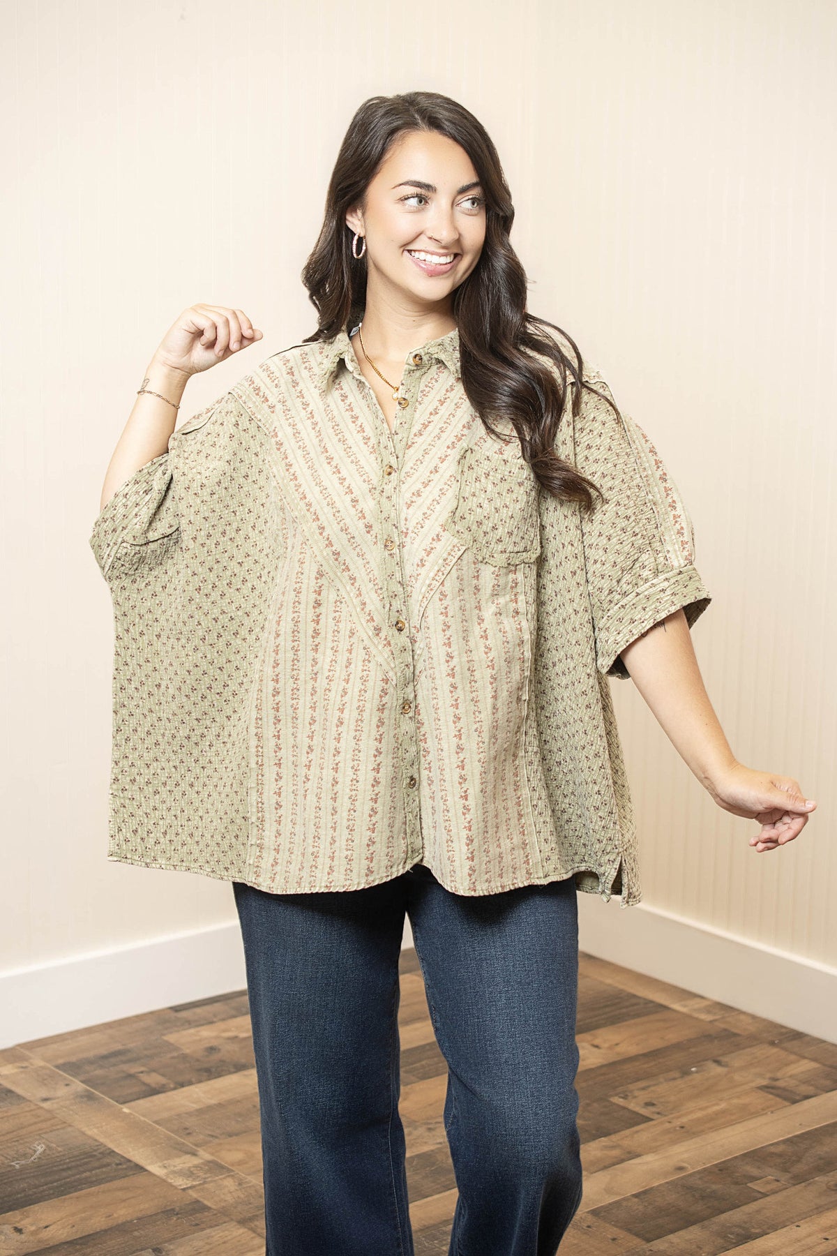 Take It Easy Shirt - Dusty Sage