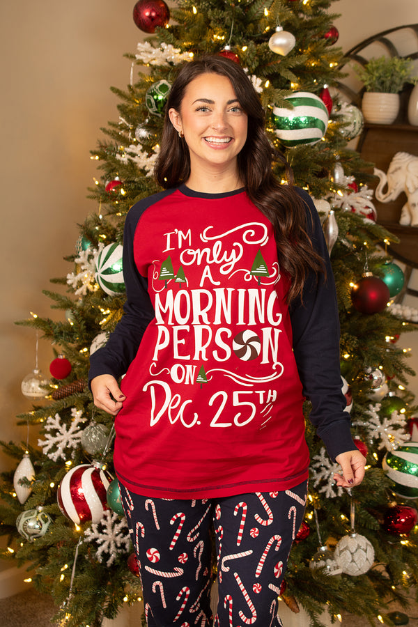 Lazy One Candy Cane Long Sleeve Tee