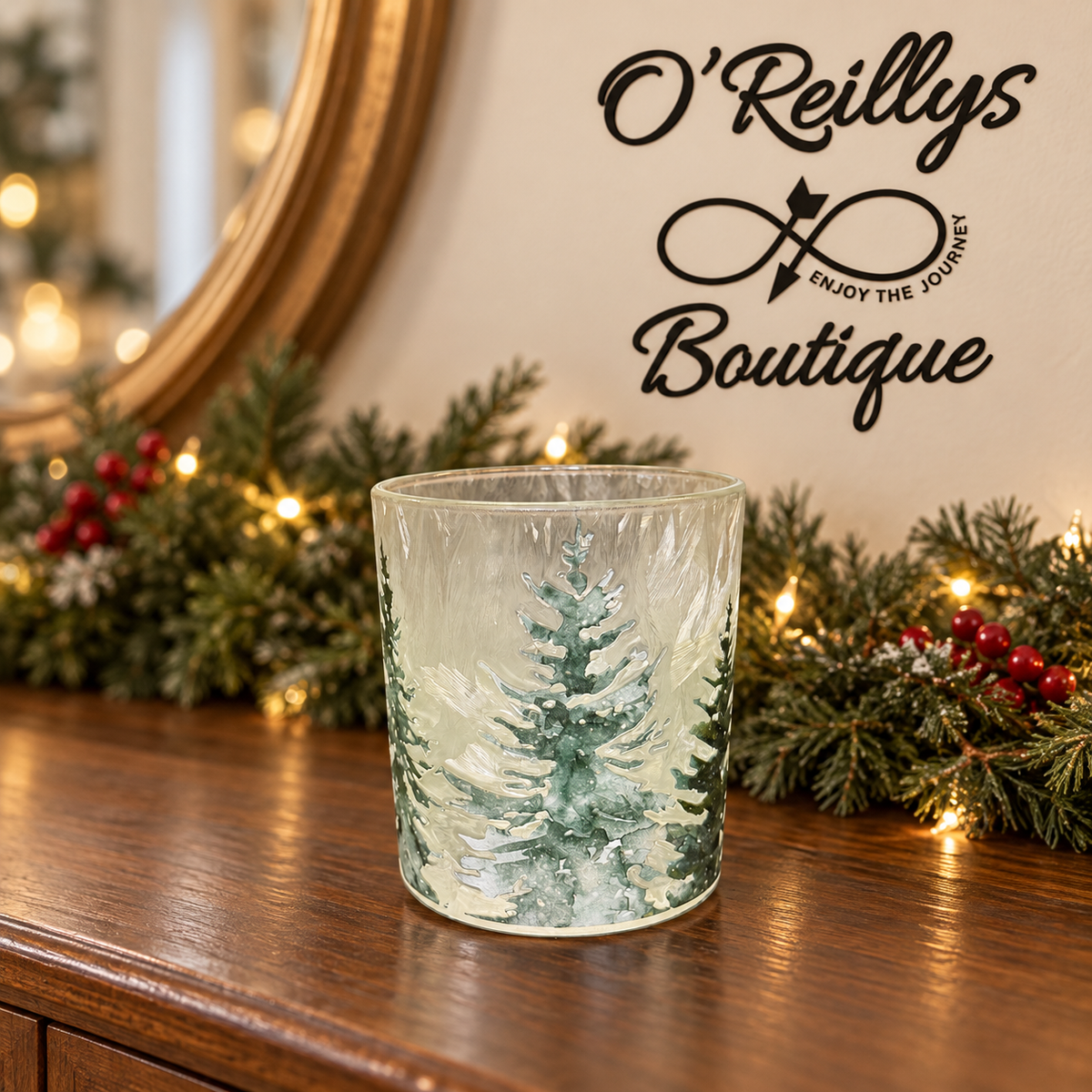 Woodland Pines Glass Jars in Clear