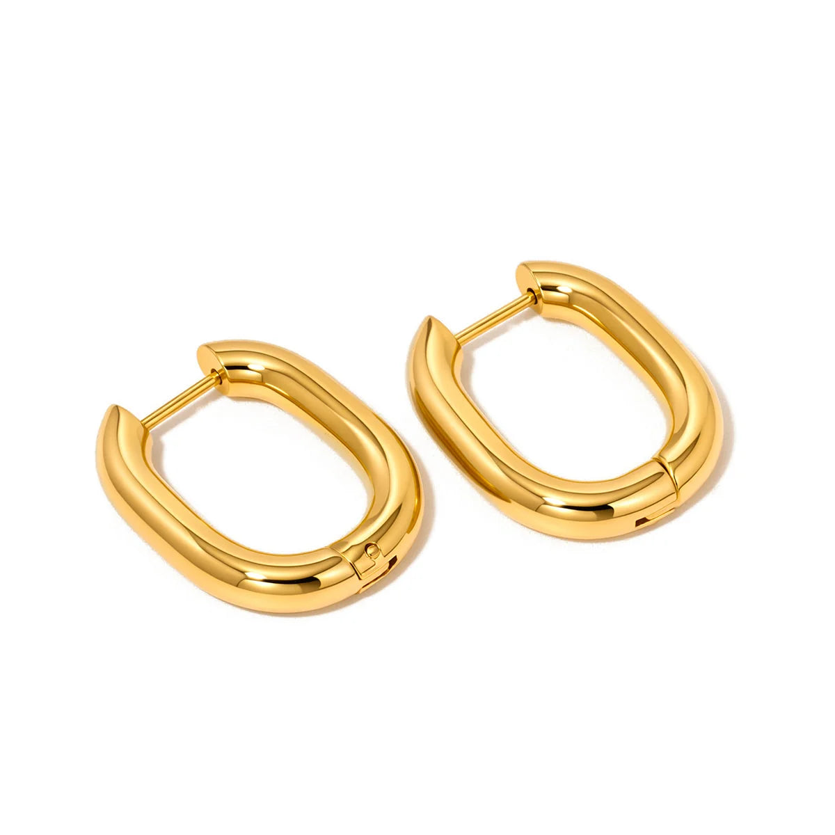 PREORDER- Flirty Fantasy Oval Hoop Earrings - Waterproof