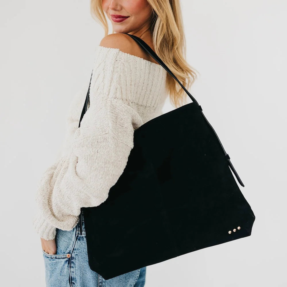 PREORDER- Evie Suede Hobo Shoulder Bag