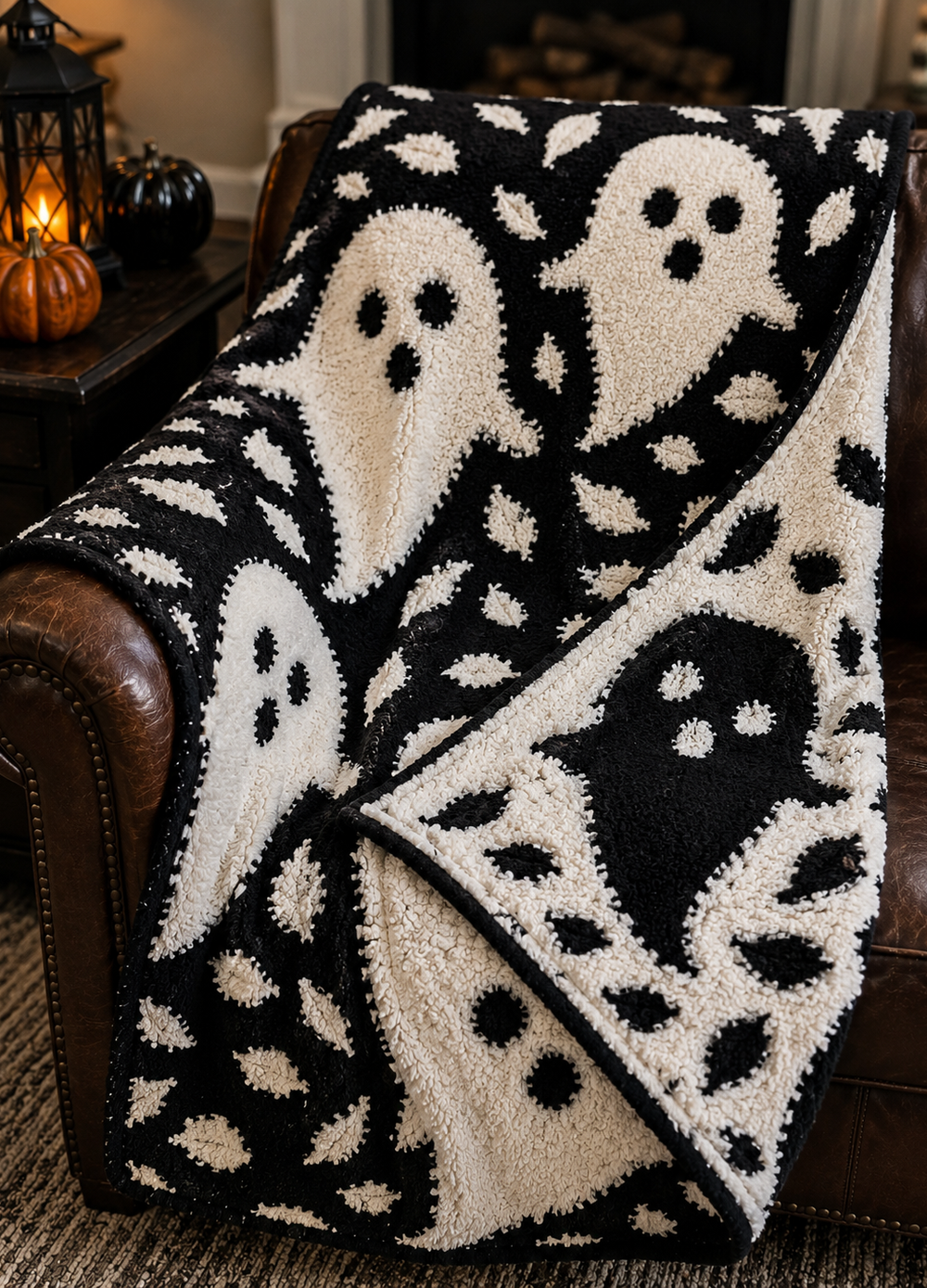 Spooky Snuggles Ghost Blanket