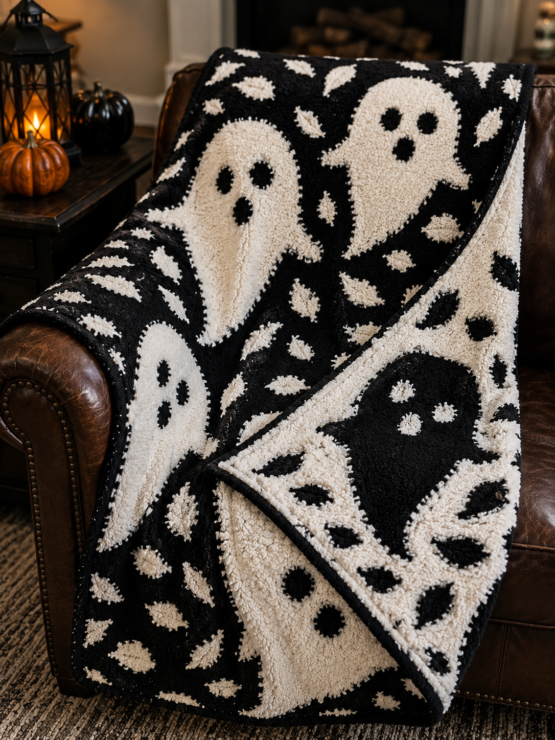 Spooky Snuggles Ghost Blanket