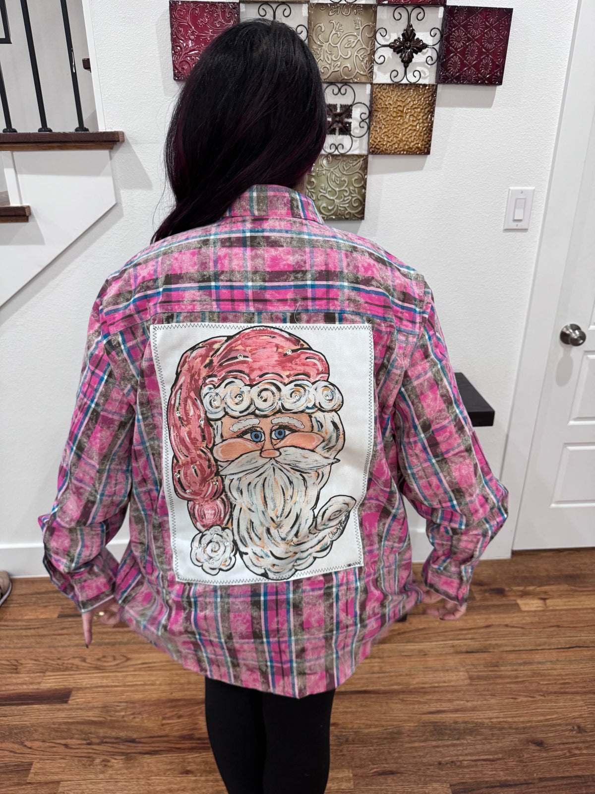 PREORDER- Pretty in Santa Flannel