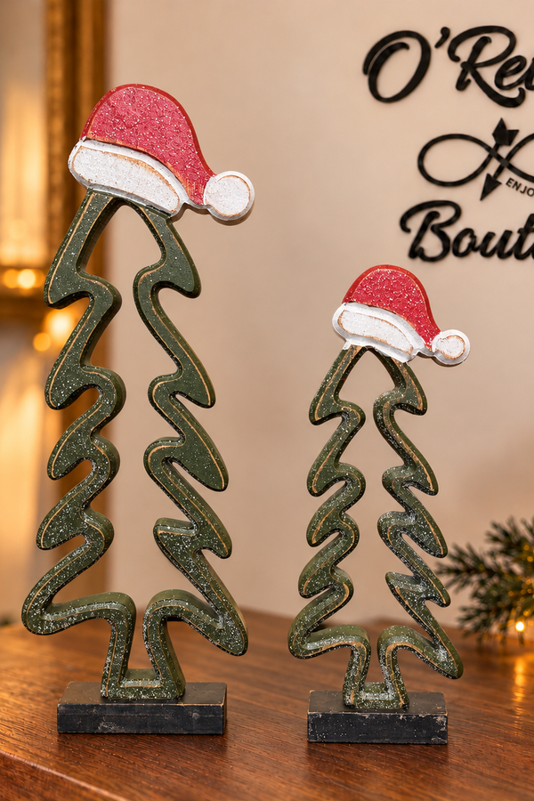 Santa Hat Trees