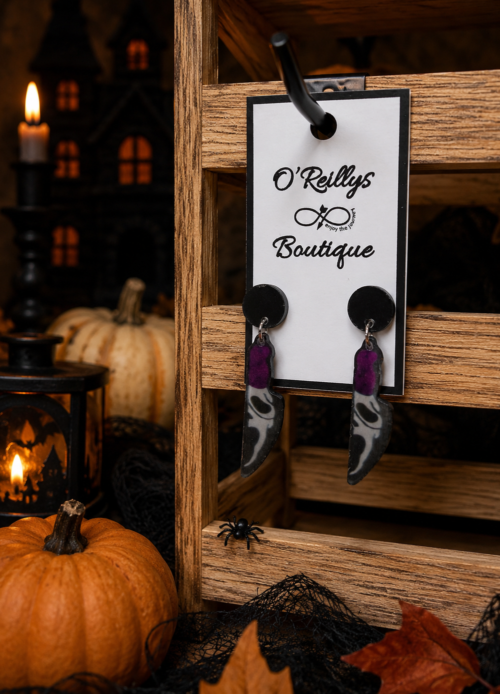 Halloween Delight Earrings - Scream