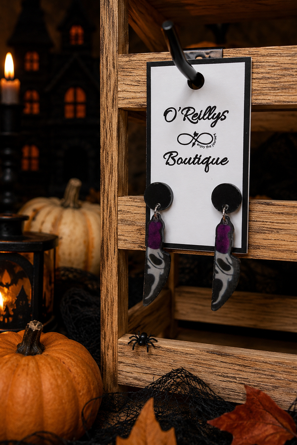 Halloween Delight Earrings - Scream