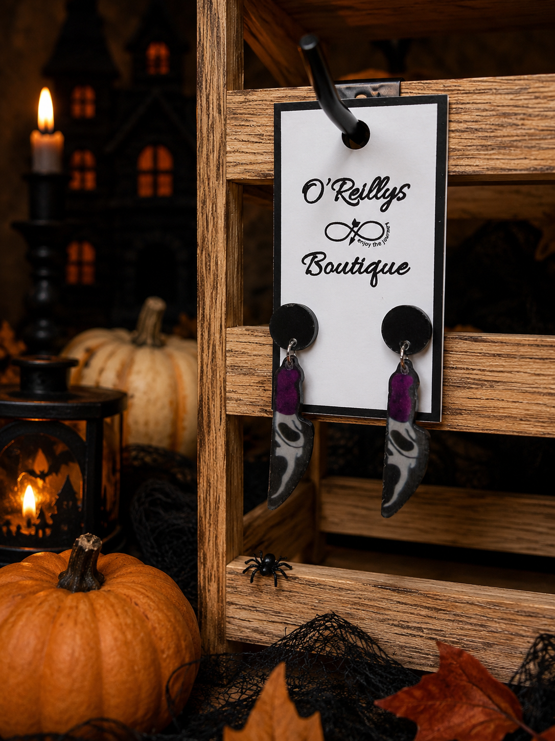 Halloween Delight Earrings - Scream