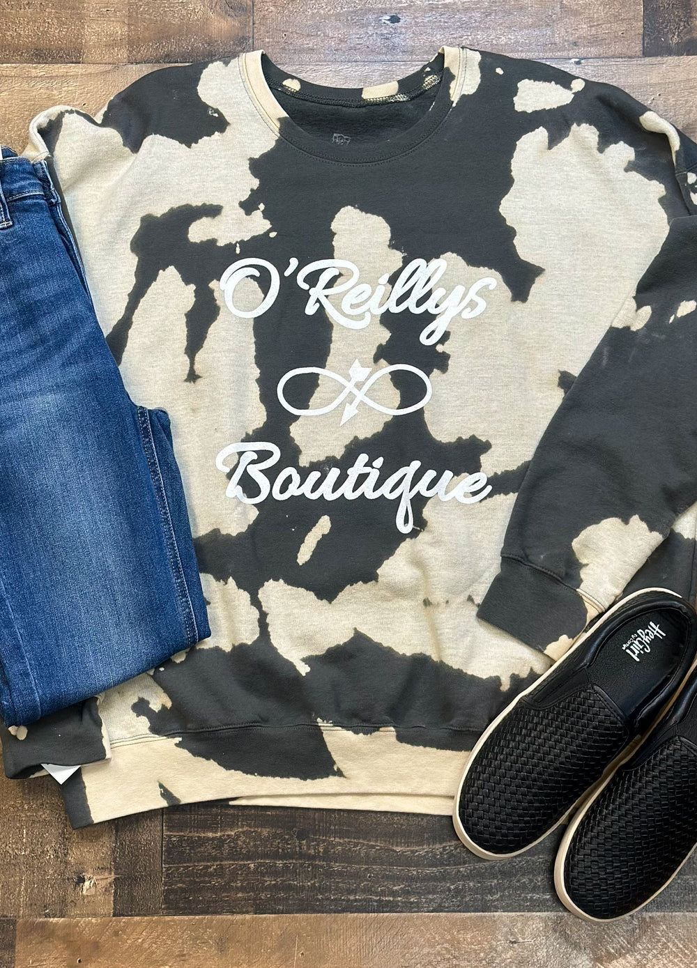 O'Reillys Boutique Logo Olive Sweatshirt