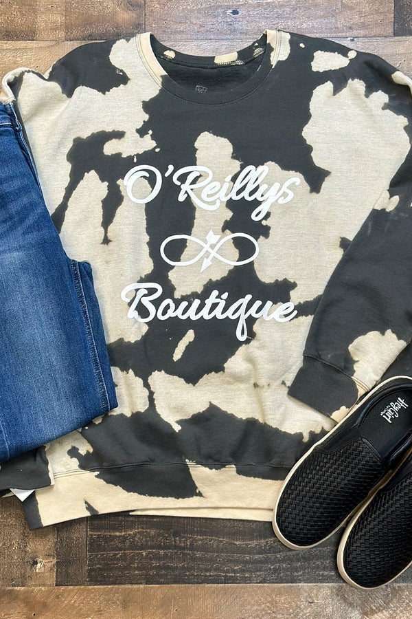 O'Reillys Boutique Logo Olive Sweatshirt