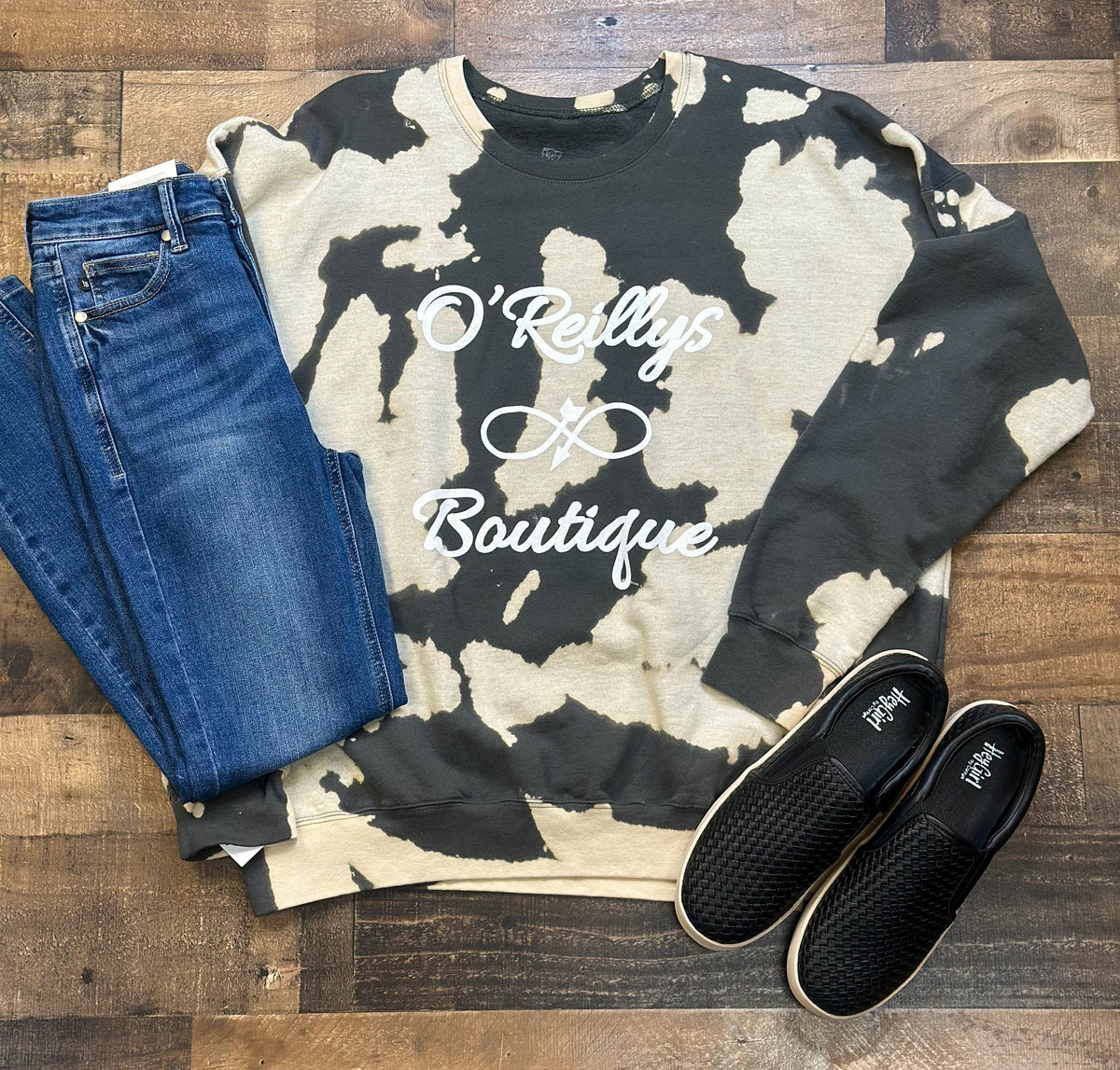 O'Reillys Boutique Logo Olive Sweatshirt