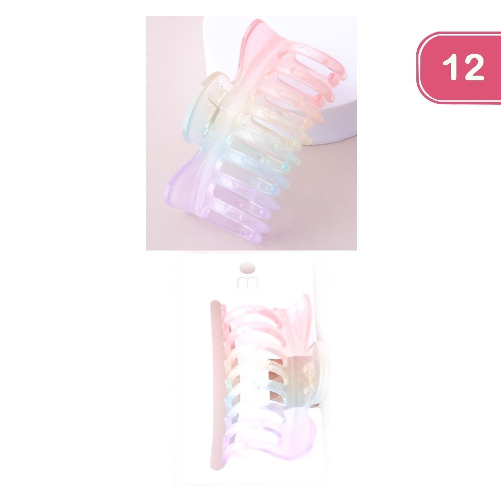 Rainbow Clear Hair Clip