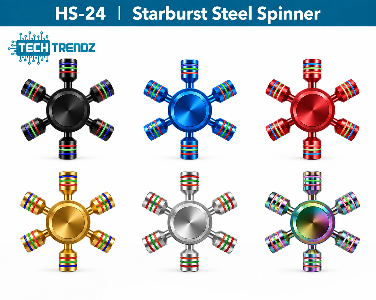 PREORDER- 5-Pack Starburst Steel spinner