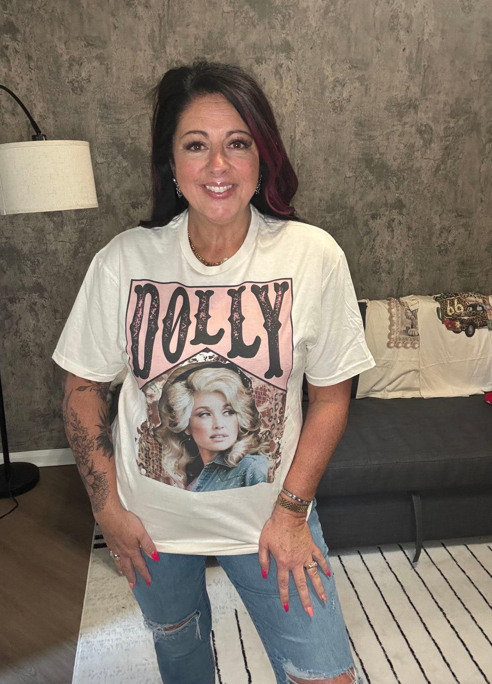 Dolly Cheetah Graphic Tee