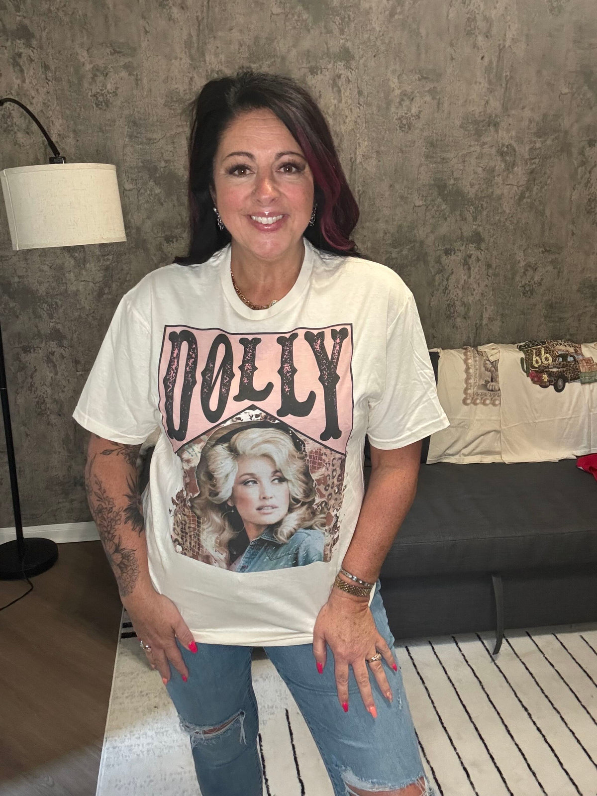 Dolly Cheetah Graphic Tee