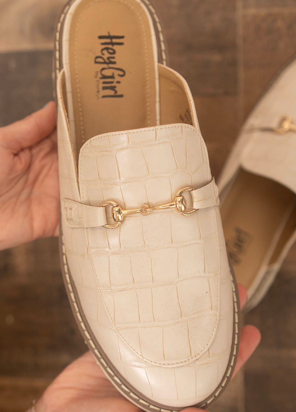 Winging It Snakeskin Mules
