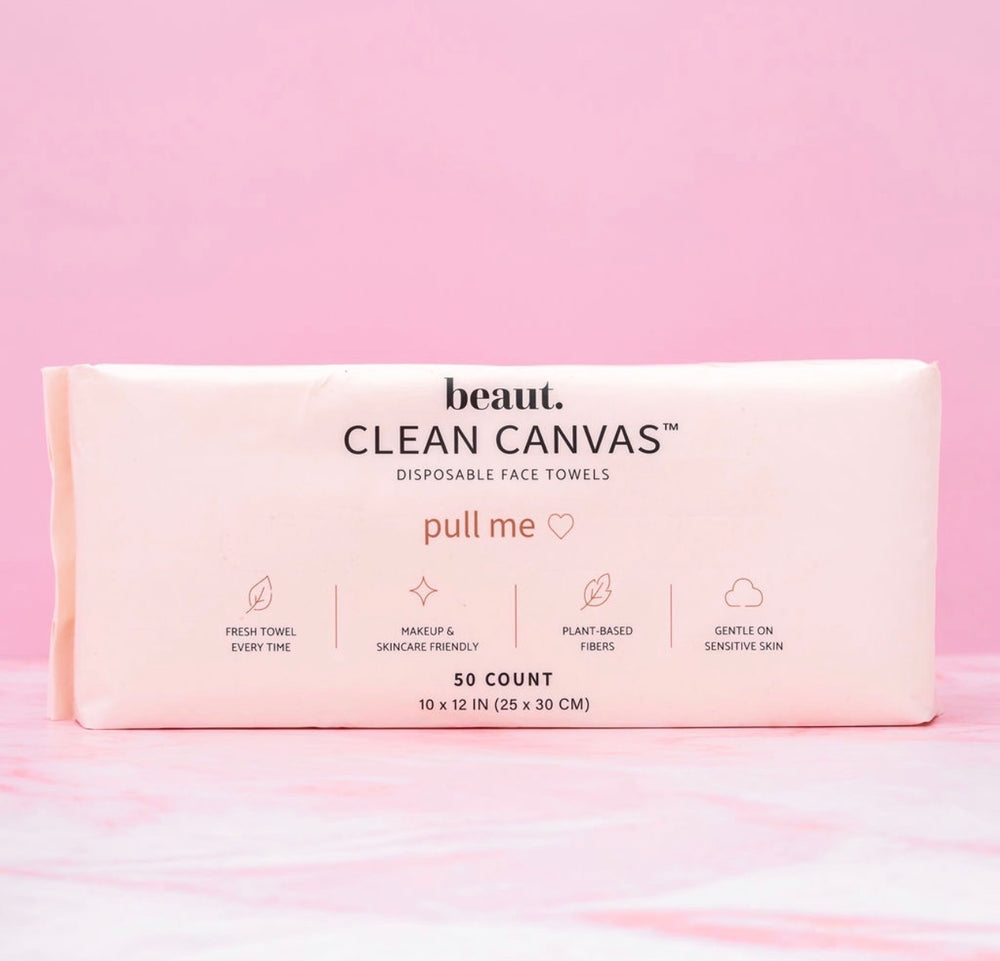 PREORDER Clean Canvas Face Towels- End Of Sept Delivery
