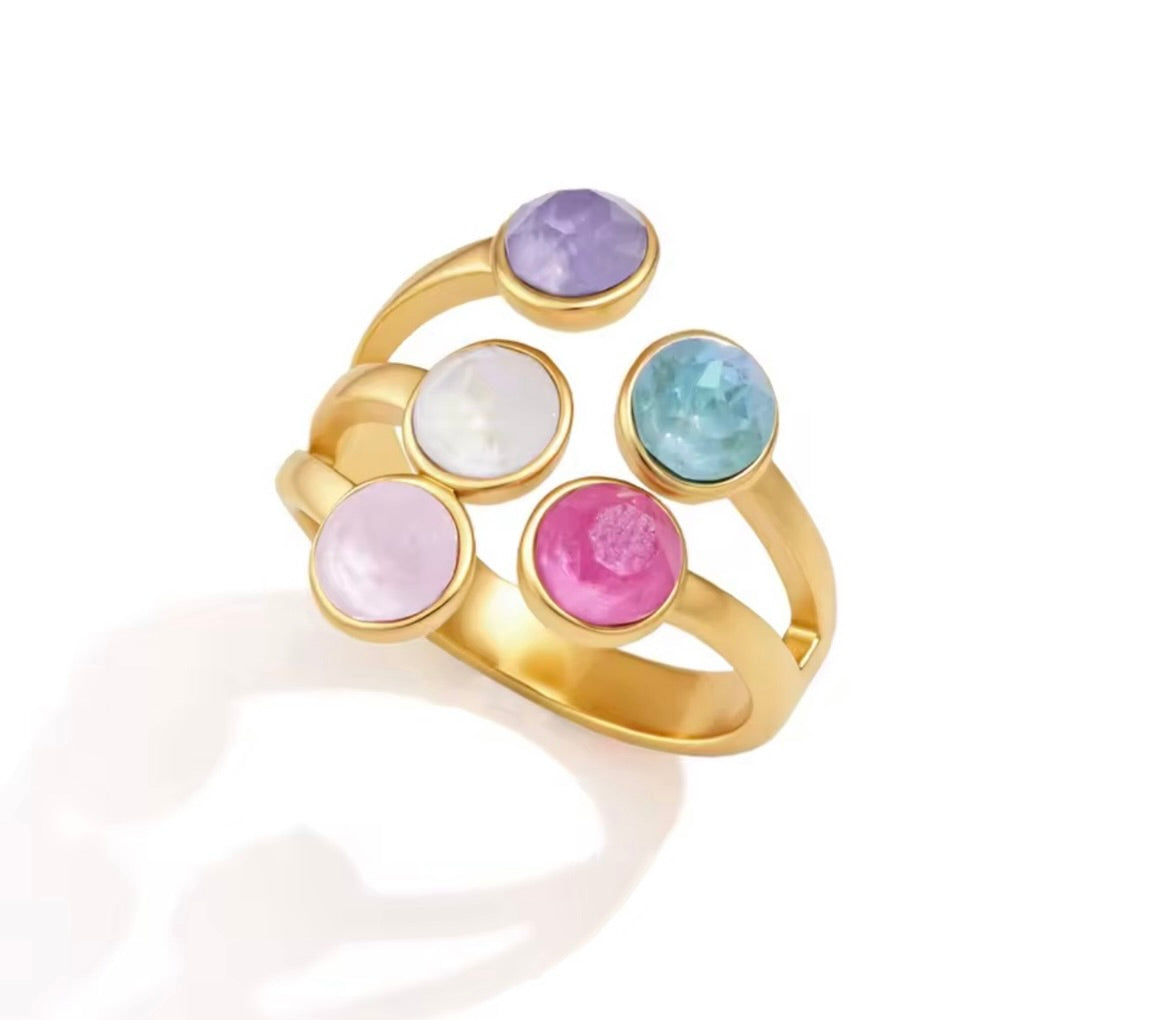 PREORDER- Lauren Colorful Stone Ring