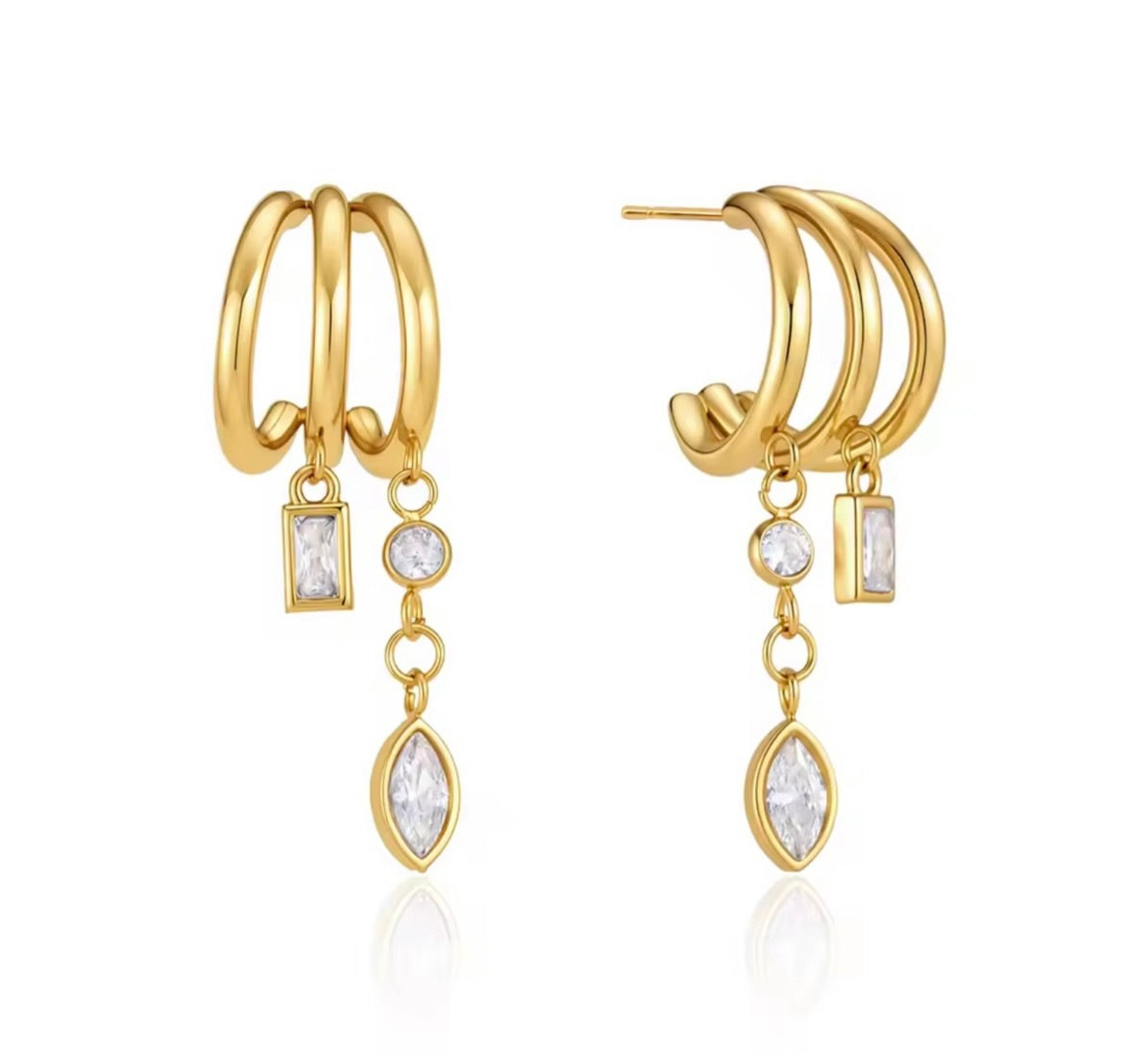 PREORDER- Shannon Diamond Hoops