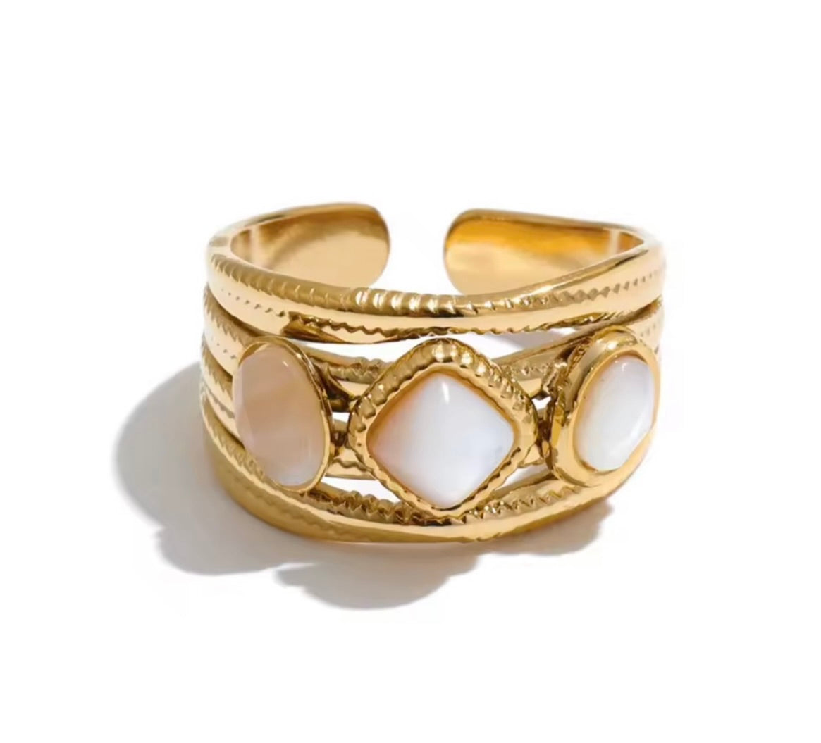 PREORDER- Dana Triple Stone Ring