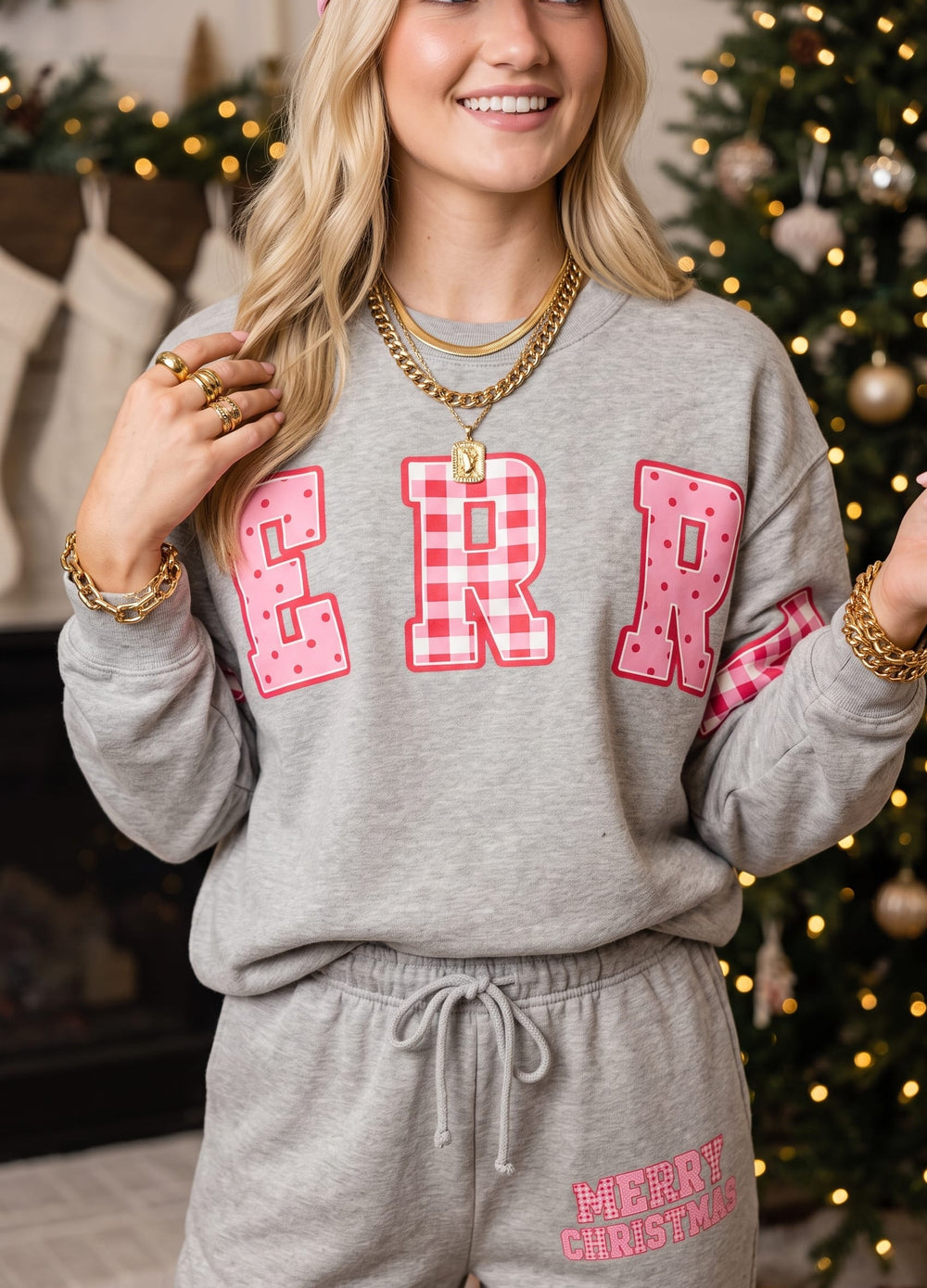 PREORDER- Merry Christmas Patch Sweatshirt