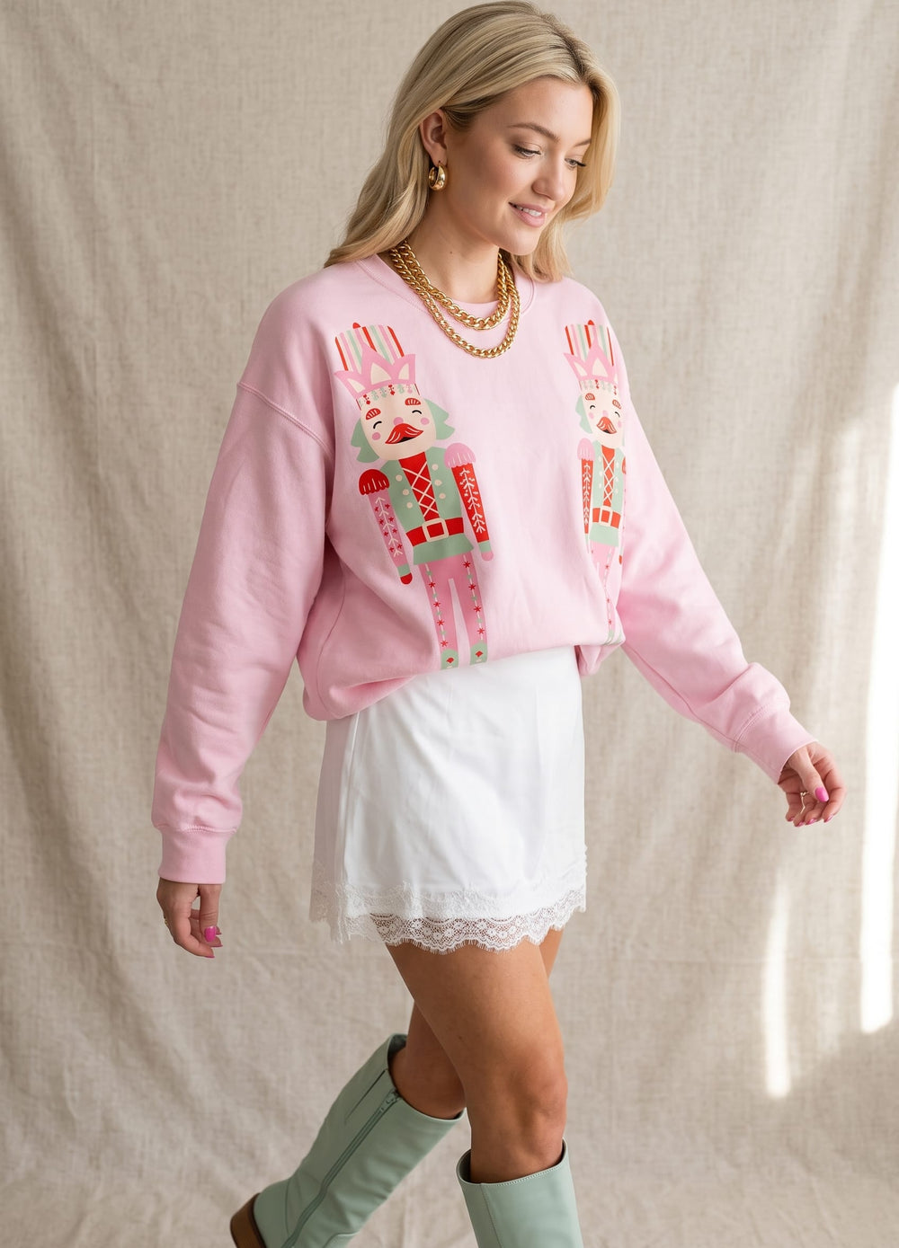 PREORDER- Double Nutcracker Pink Sweatshirt