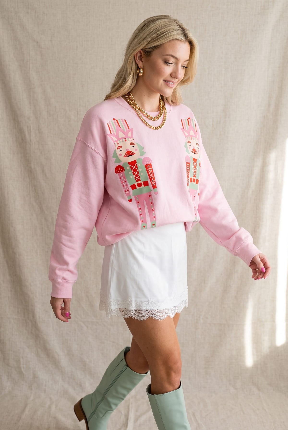 PREORDER- Double Nutcracker Pink Sweatshirt