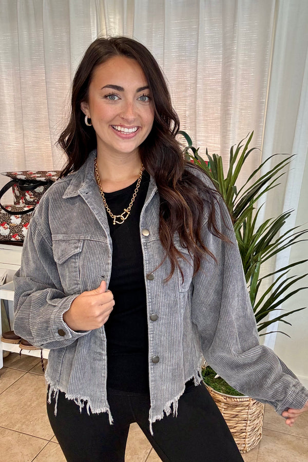 Corduroy Trucker Relaxed Fit Jacket