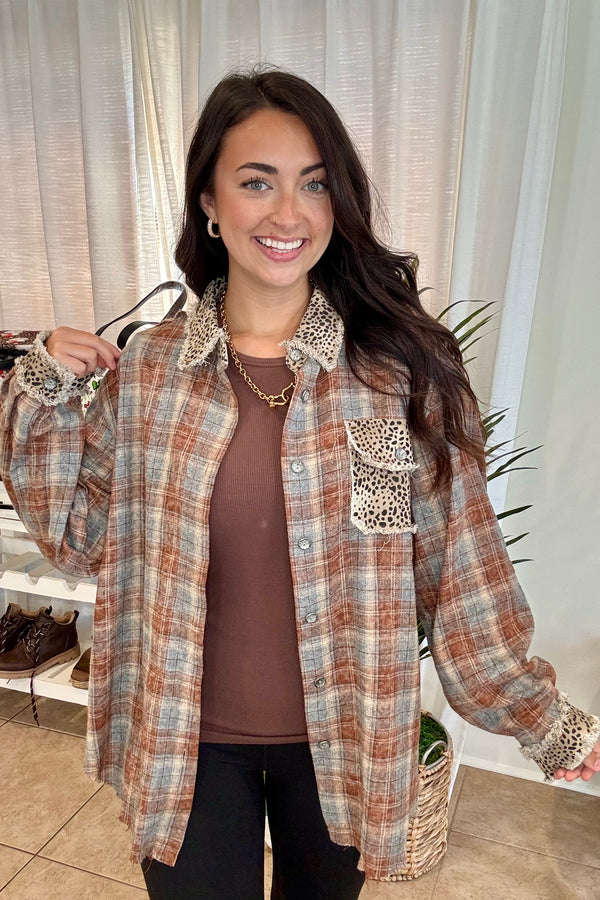 Lightweight Woven Button-Front Shirt
