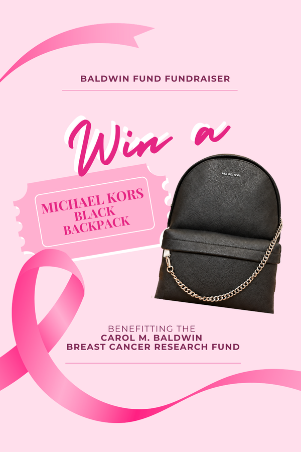 Baldwin Fund Raffle Ticket | Michael Kors Black Backpack