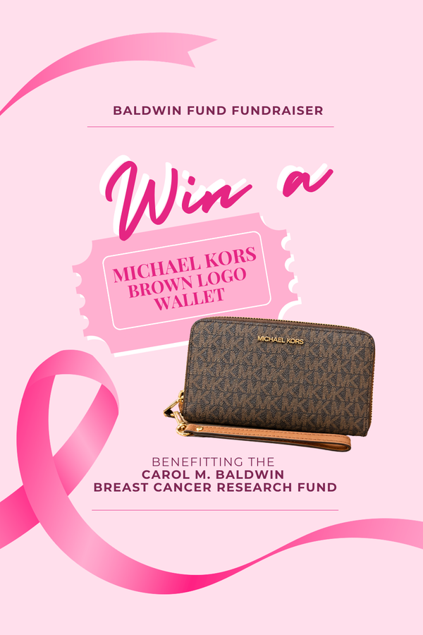 Baldwin Fund Raffle Ticket | Michael Kors Brown Logo Wallet
