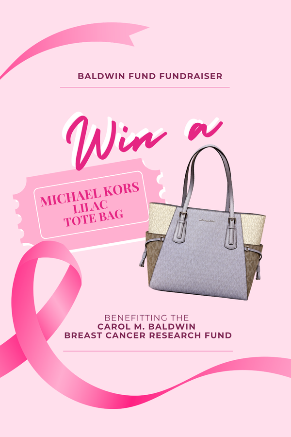 Baldwin Fund Raffle Ticket | Michael Kors Lilac Tote Bag
