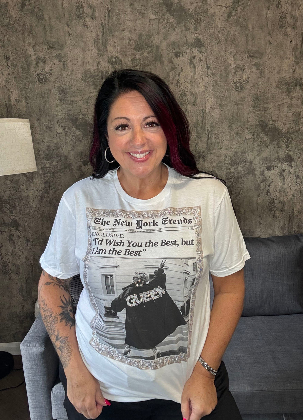 I'd Wish You the Best Bling Graphic Tee