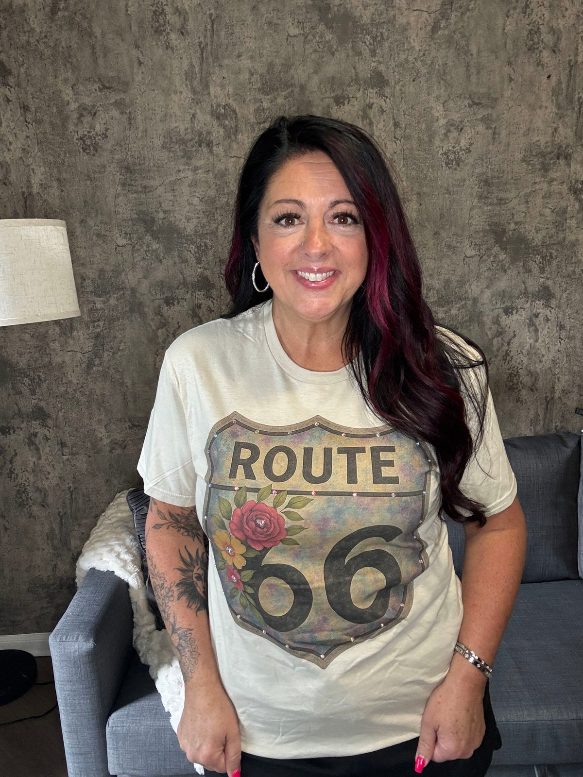 Route 66 Bling Graphic Tee