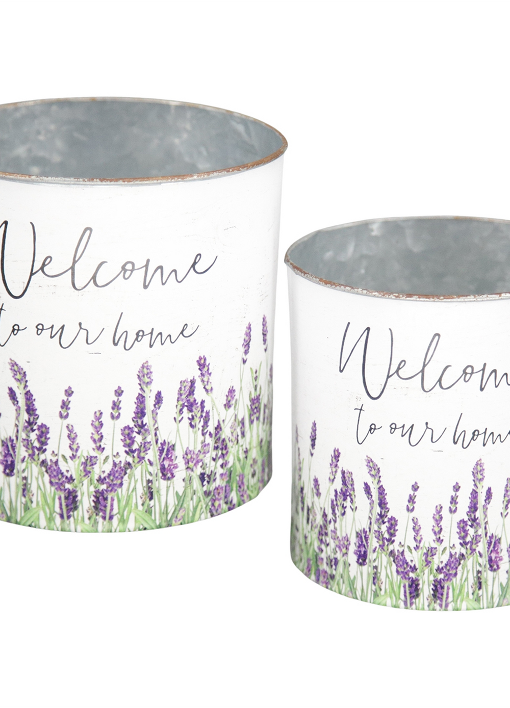 Welcome Lavender Buckets - Multiple Sizes