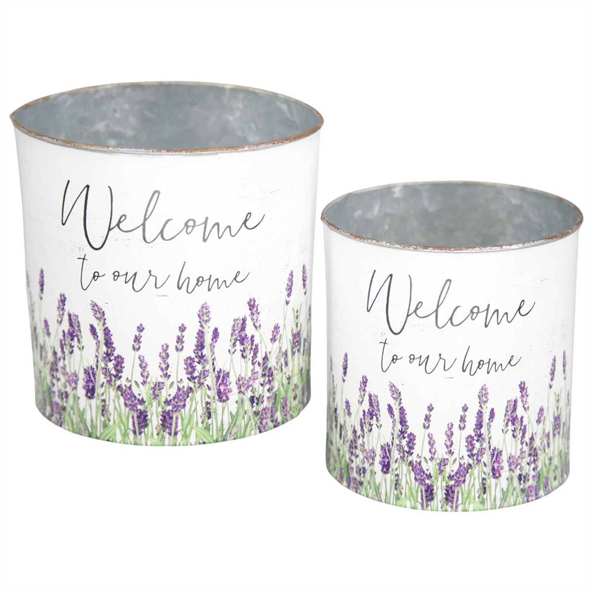 Welcome Lavender Buckets - Multiple Sizes
