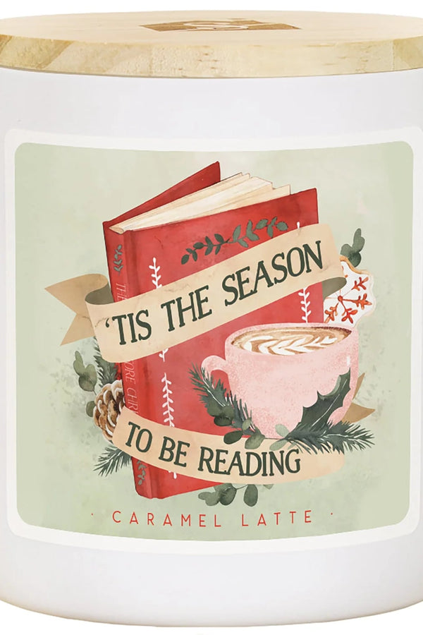 PREORDER- Tis The Season Book Christmas Soy-Based Candle - Caramel Latte