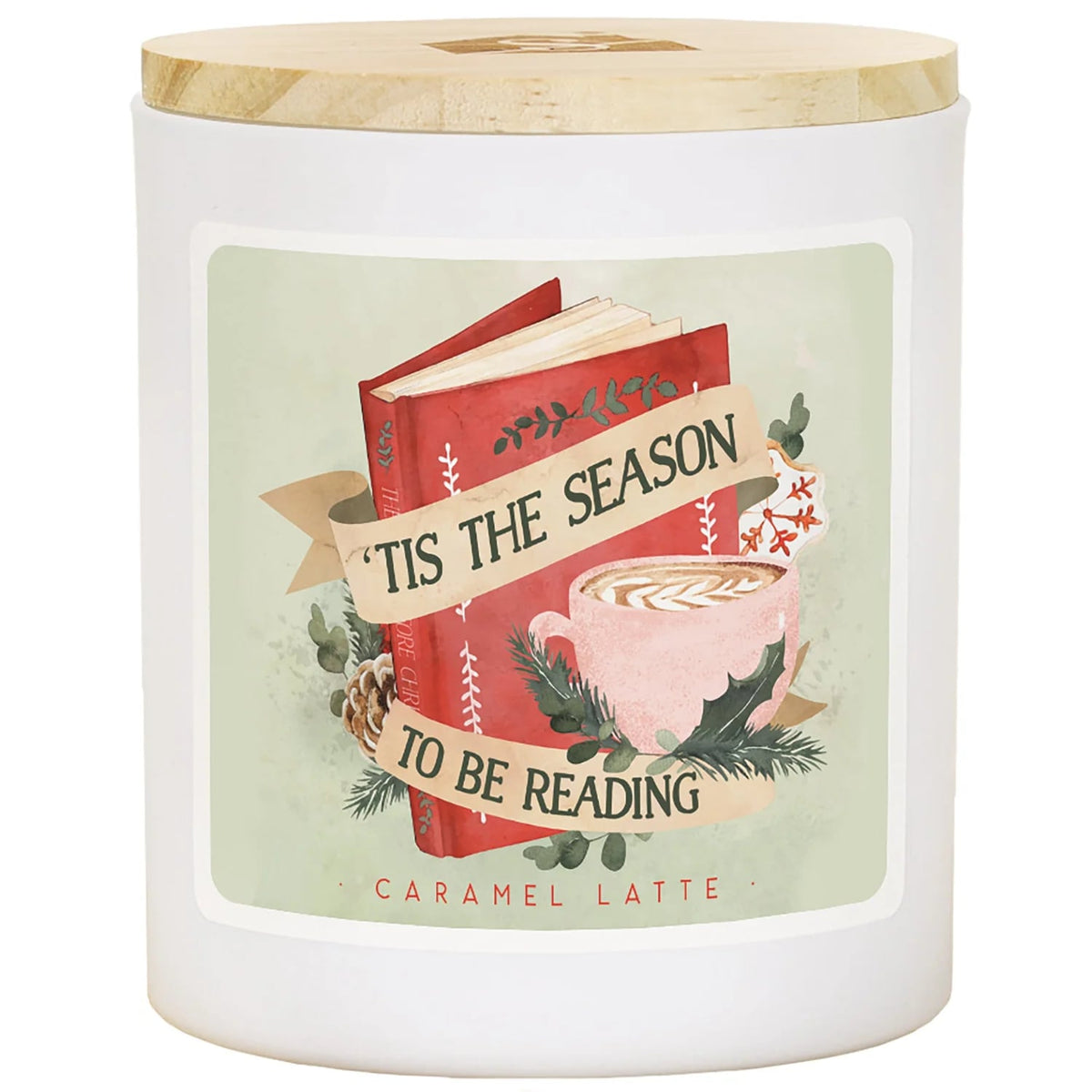 PREORDER- Tis The Season Book Christmas Soy-Based Candle - Caramel Latte