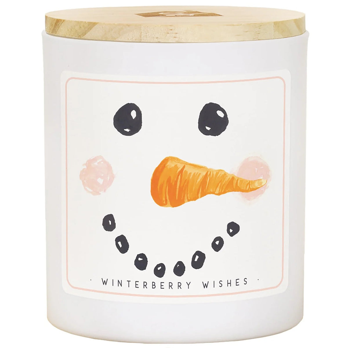 PREORDER- Snowman Face Christmas Soy-Based Candle - Winter Berry Wishes