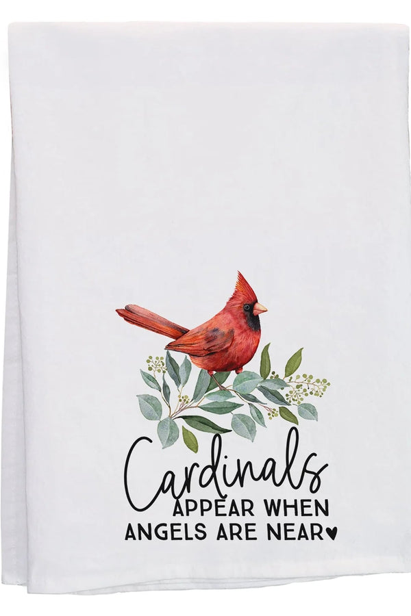 PREORDER- Cardinals Appear Memorial Kitchen Tea Towel
