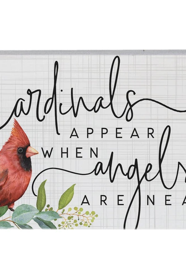 PREORDER- Cardinals Appear Memorial Tabletop Block Sign Decor