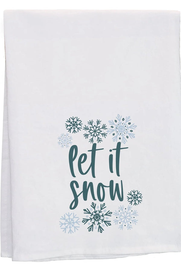 PREORDER- Let It Snow Christmas Kitchen Tea Towel
