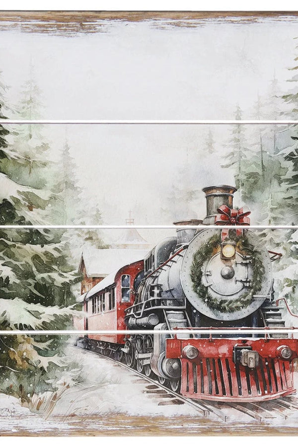 PREORDER- Christmas Train Art 8"